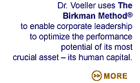 Dr. Voeller uses theBirkman Methodto enable corporate leadership to optimize the performance potential of it’s most crucial asset – its human capital